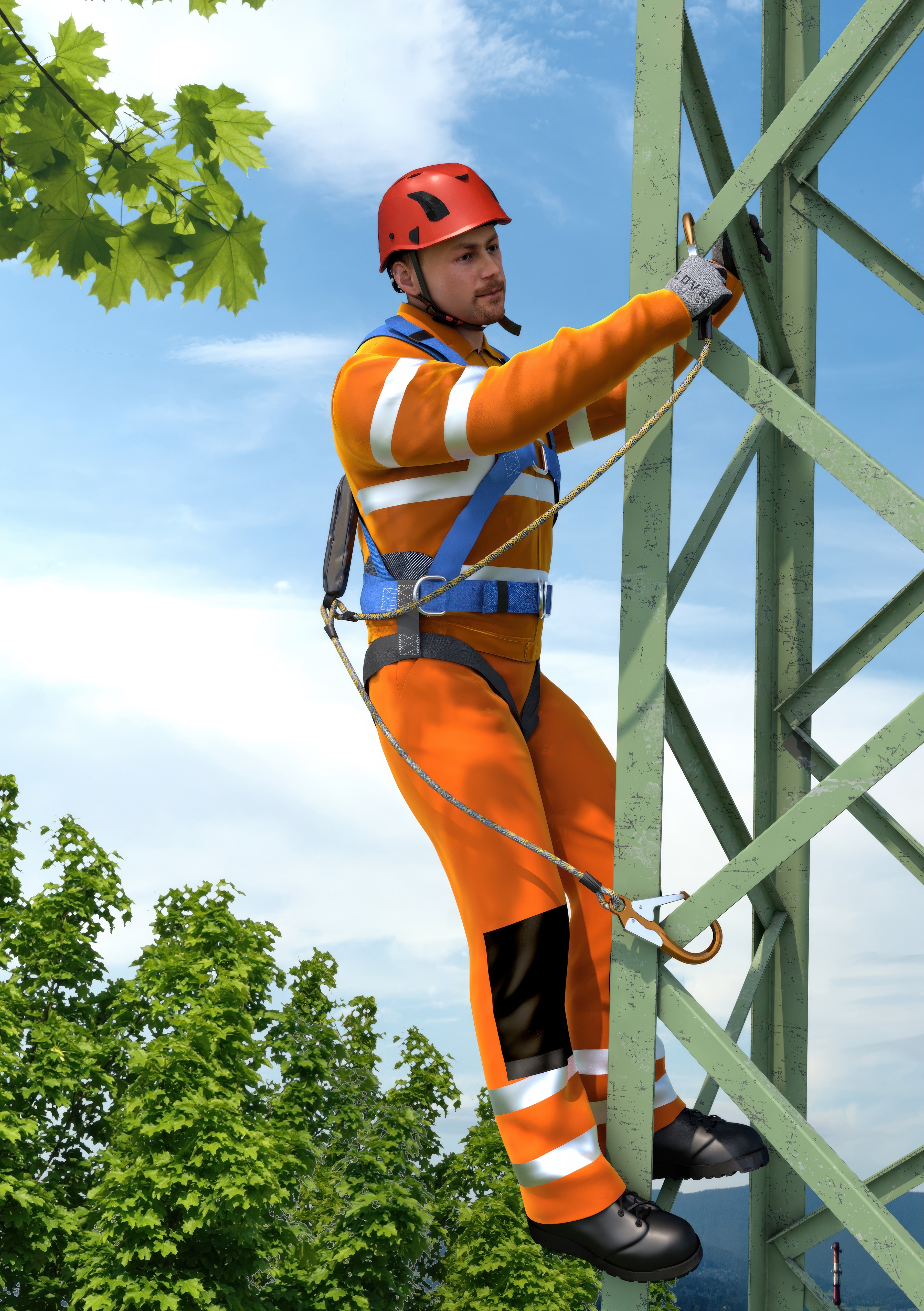 Verwendung der Y-Methode am Mast
