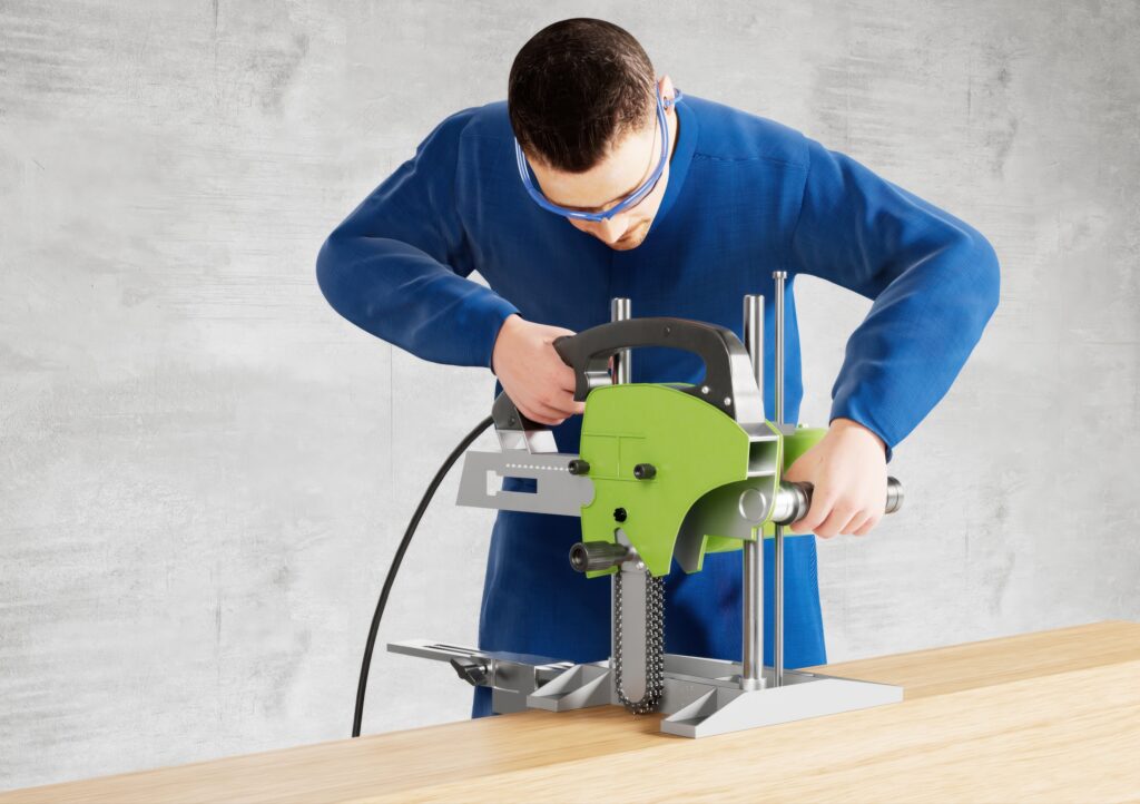 Kettenstemmmaschine
